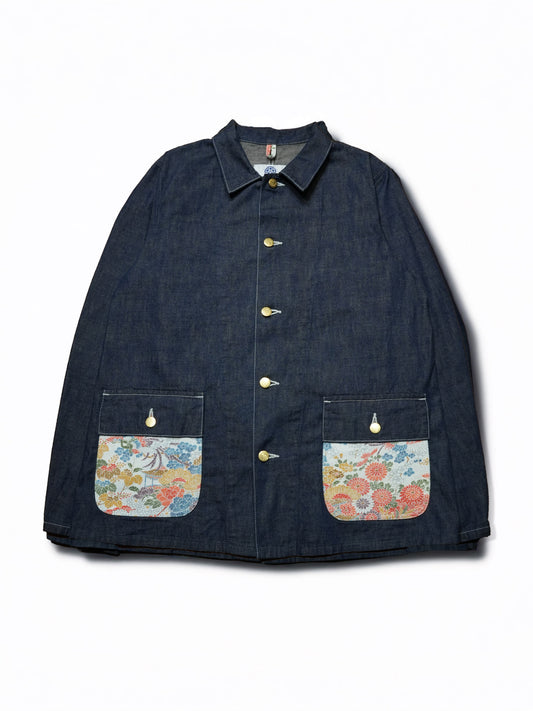 Kimono Denim Coverall -着物デニムカバーオール 002