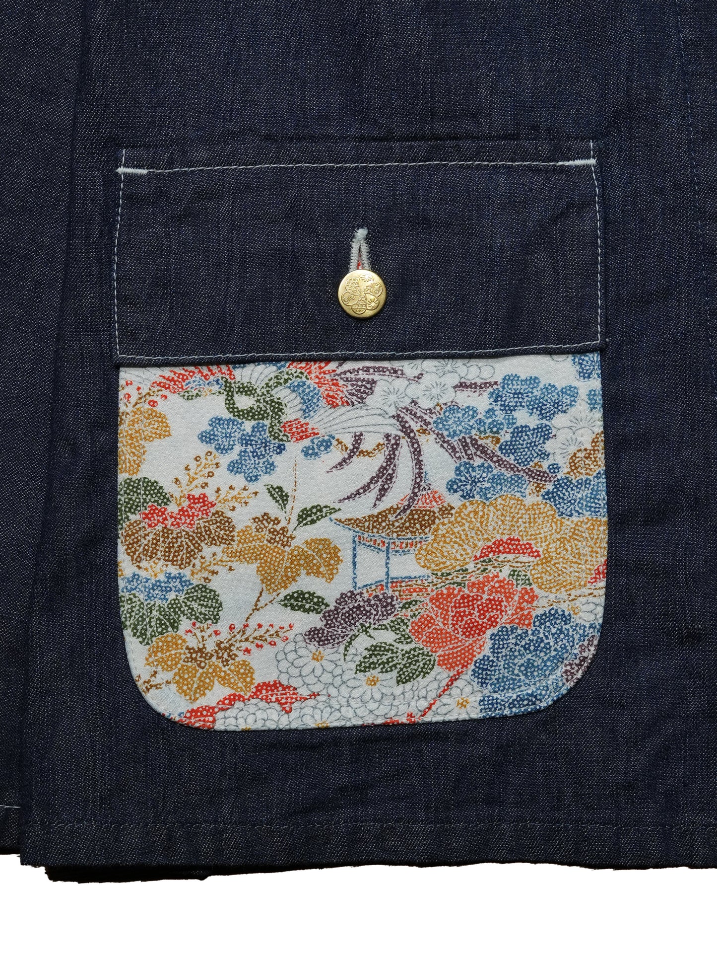 Kimono Denim Coverall -着物デニムカバーオール 002