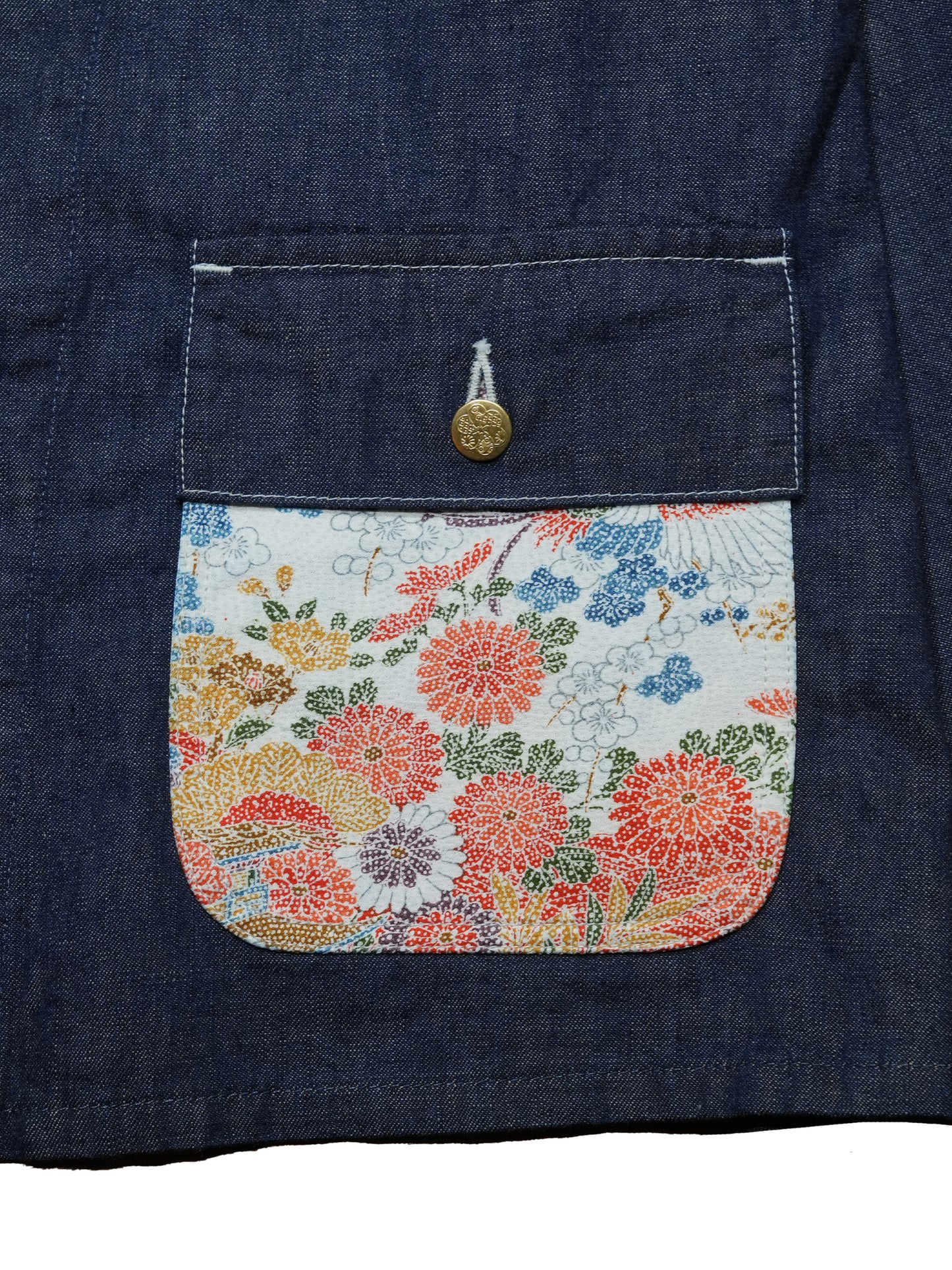 Kimono Denim Coverall -着物デニムカバーオール 002