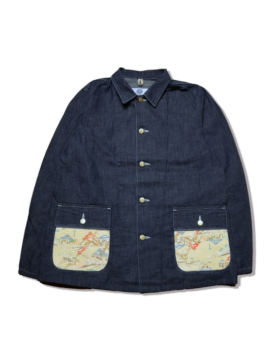 Kimono Denim Coverall -着物デニムカバーオール 003