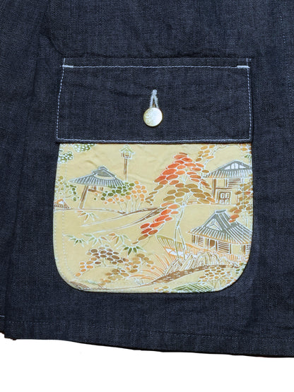 Kimono Denim Coverall -着物デニムカバーオール 003