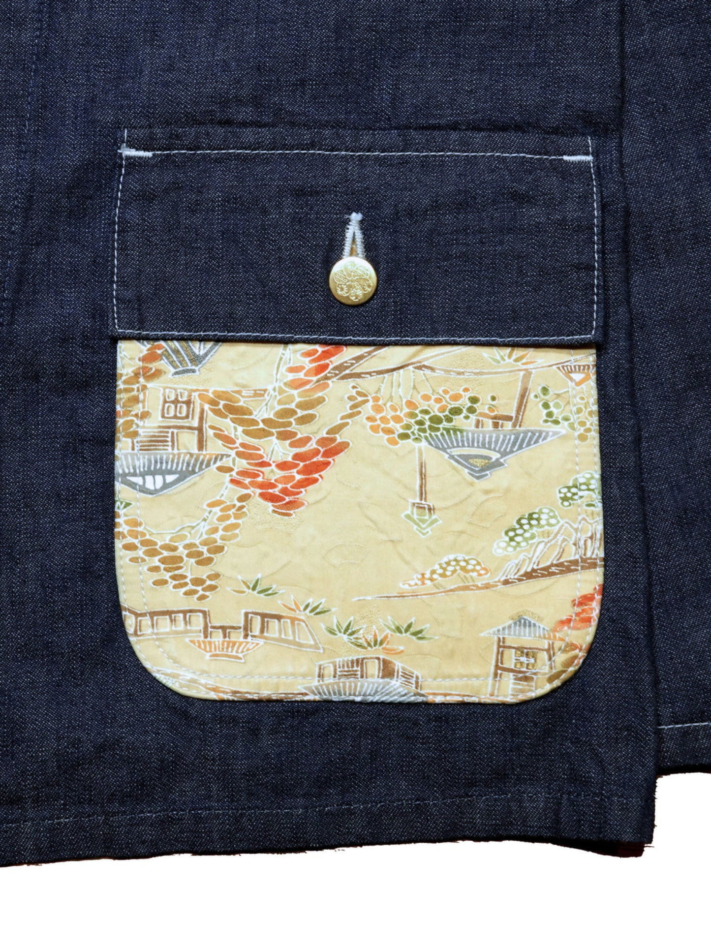 Kimono Denim Coverall -着物デニムカバーオール 003