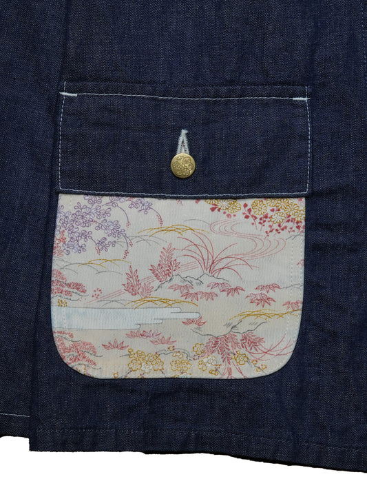 Kimono Denim Coverall -着物デニムカバーオール 004