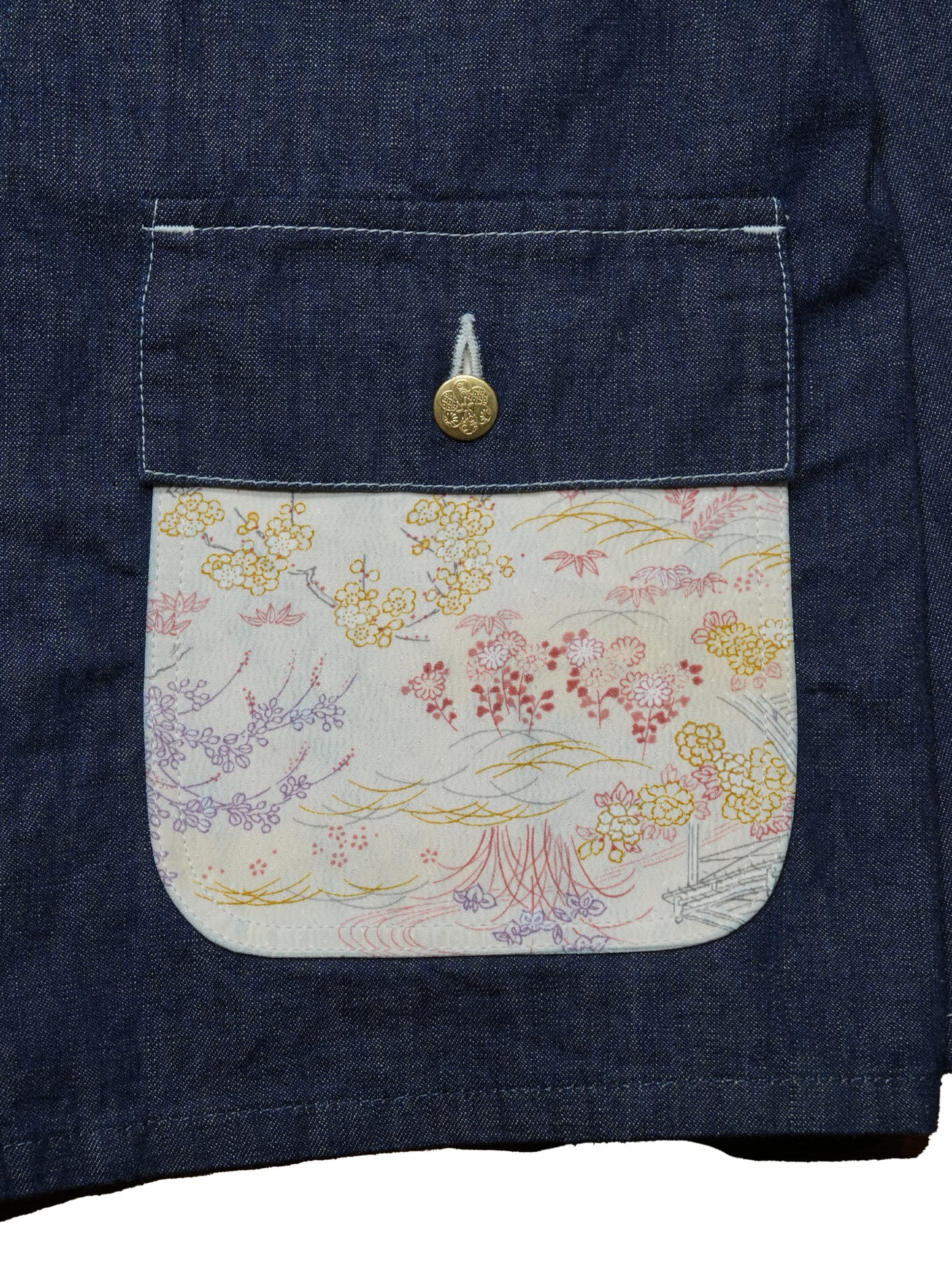 Kimono Denim Coverall -着物デニムカバーオール 004