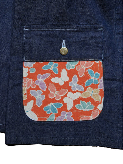 Kimono Denim Coverall -着物デニムカバーオール 006