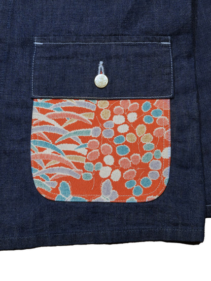 Kimono Denim Coverall -着物デニムカバーオール 006