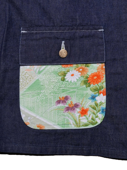 Kimono Denim Coverall -着物デニムカバーオール 009