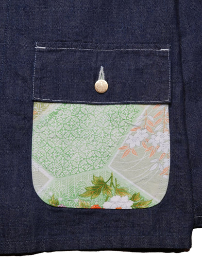 Kimono Denim Coverall -着物デニムカバーオール 009