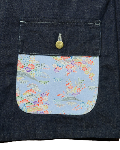Kimono Denim Coverall -着物デニムカバーオール 001