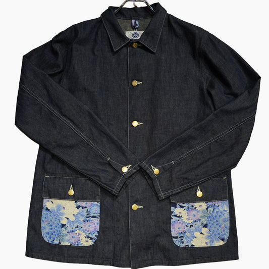 Kimono Denim Coverall -着物デニムカバーオール 005