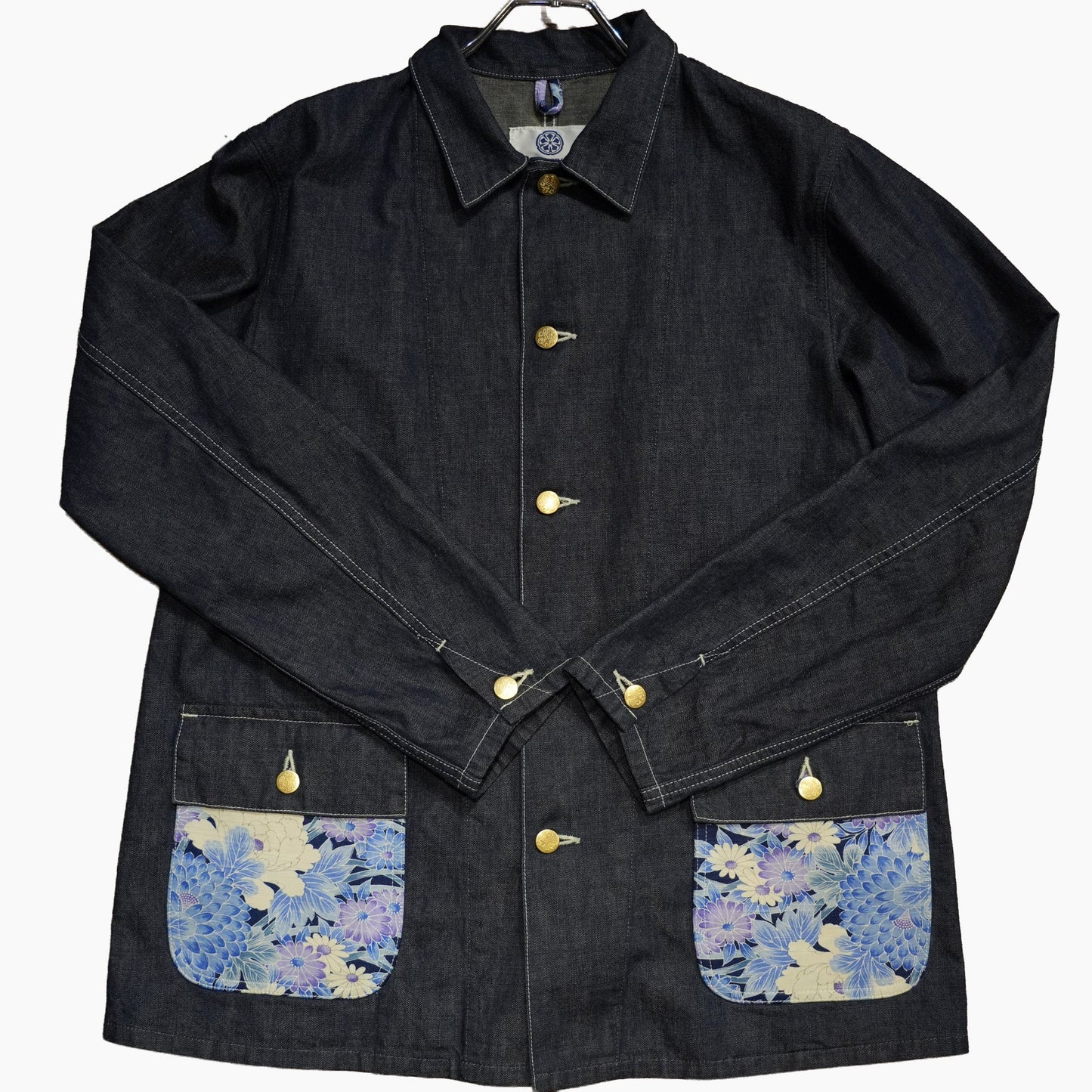 Kimono Denim Coverall -着物デニムカバーオール 001