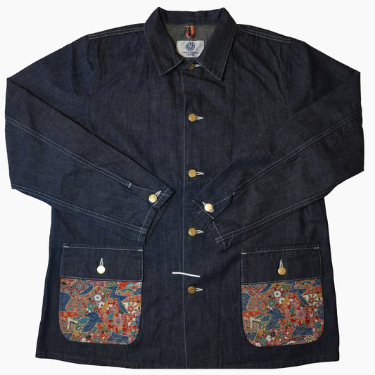 Kimono Denim Coverall -着物デニムカバーオール