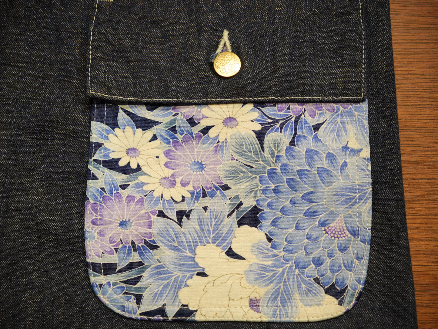 Kimono Denim Coverall -着物デニムカバーオール 003