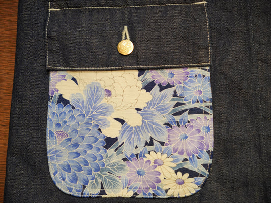 Kimono Denim Coverall -着物デニムカバーオール 003
