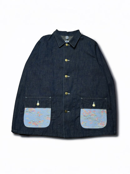 Kimono Denim Coverall -着物デニムカバーオール 001