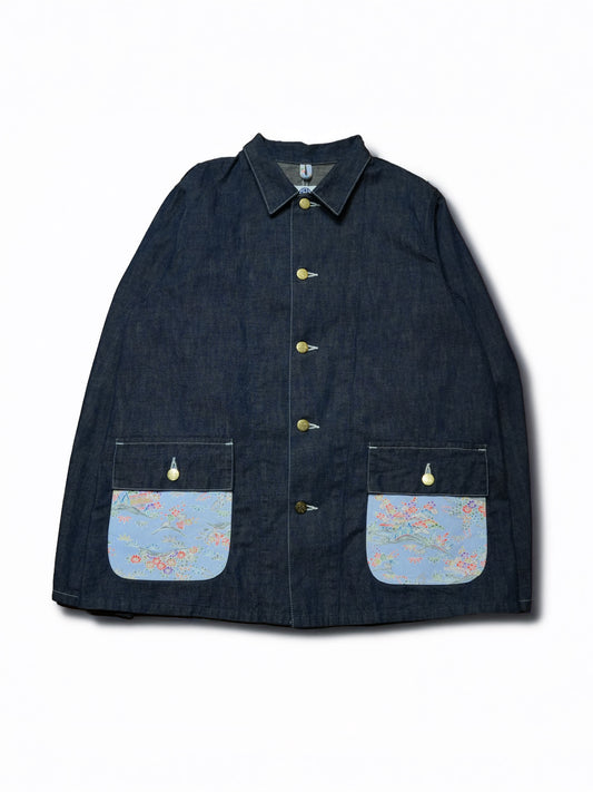 Kimono Denim Coverall -着物デニムカバーオール 001