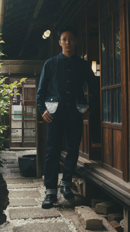 Kimono Denim Coverall -着物デニムカバーオール 005
